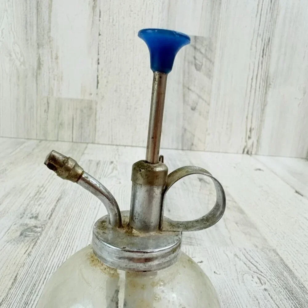 Vintage Glass Chrome Plant Mister Spray Bottle Plant Spritzer Taiwan